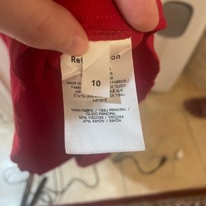 Reformation size ten red dress!